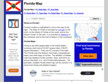 Tablet Screenshot of florida-map.org